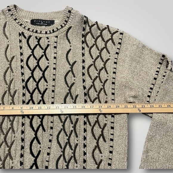 Vintage Protege Collection 3D Coogi Cosby Style Sweater Medium Large Made in USA - Picture 8 of 16